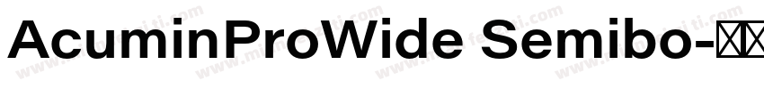 AcuminProWide Semibo字体转换